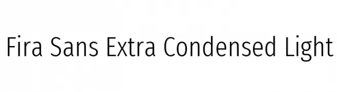 Fira Sans Extra Condensed Light  Fuentes Gratis Descargar