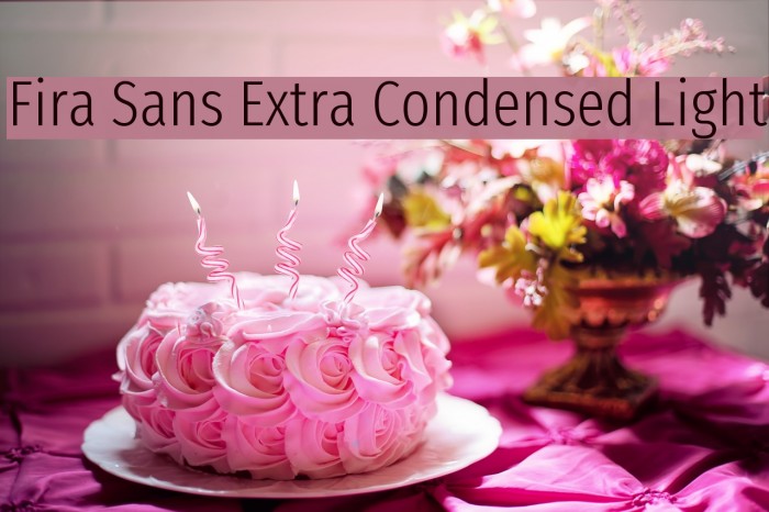 Fira Sans Extra Condensed Light Font examples