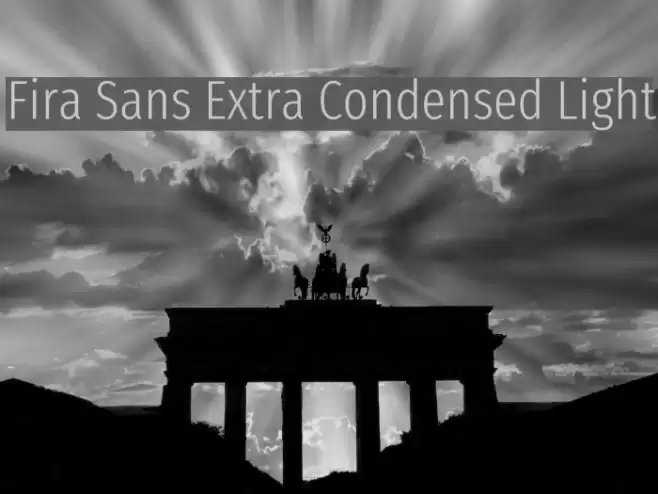 Fira Sans Extra Condensed Light Шрифта examples