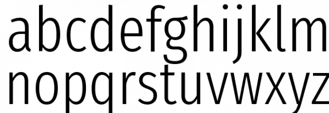 Fira Sans Extra Condensed Light Шрифта строчной