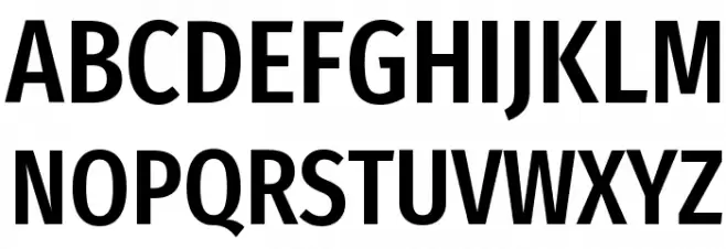 Fira Sans Extra Condensed Medium Polices MAJUSCULES