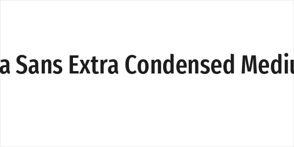 Fira Sans Extra Condensed Medium Logo