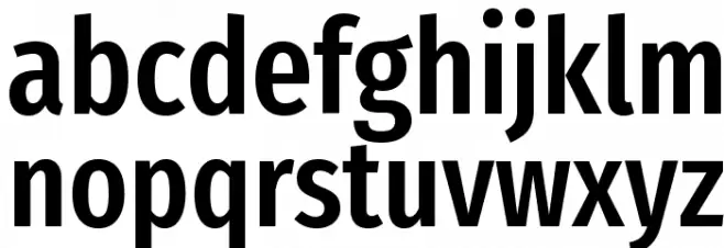 Fira Sans Extra Condensed Medium फ़ॉन्ट लोअरकेस