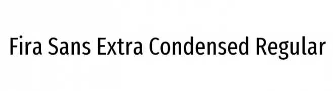 Fira Sans Extra Condensed Regular  Fuentes Gratis Descargar
