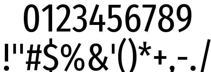 Fira Sans Extra Condensed Regular Font OTHER CHARS
