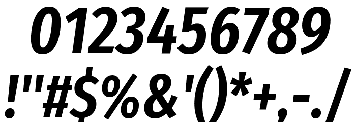 Fira Sans Extra Condensed SemiBold Italic Fonte OUTROS PERSONAGENS