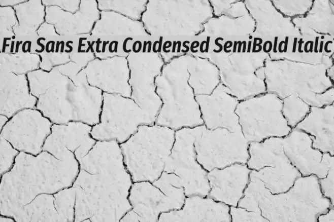 Fira Sans Extra Condensed SemiBold Italic examples