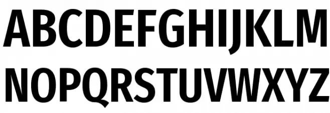 Fira Sans Extra Condensed SemiBold Fuentes MAYÚSCULAS