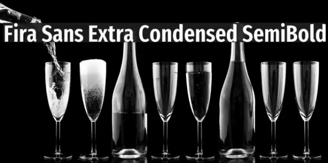Fira Sans Extra Condensed SemiBold Schriftart examples