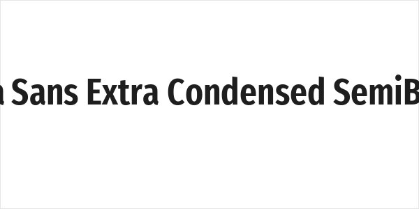 Fira Sans Extra Condensed SemiBold Logo