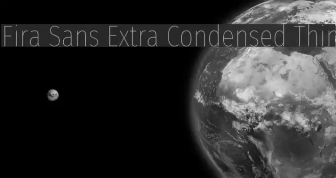 Fira Sans Extra Condensed Thin Font examples