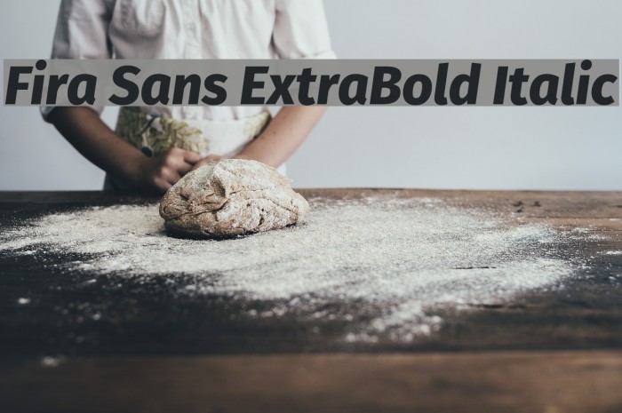 Fira Sans ExtraBold Italic Font examples