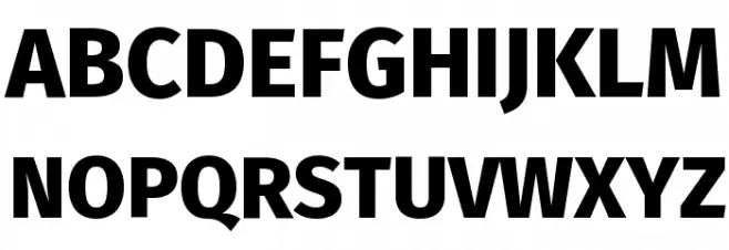 Fira Sans ExtraBold Шрифта ВЕРХНИЙ