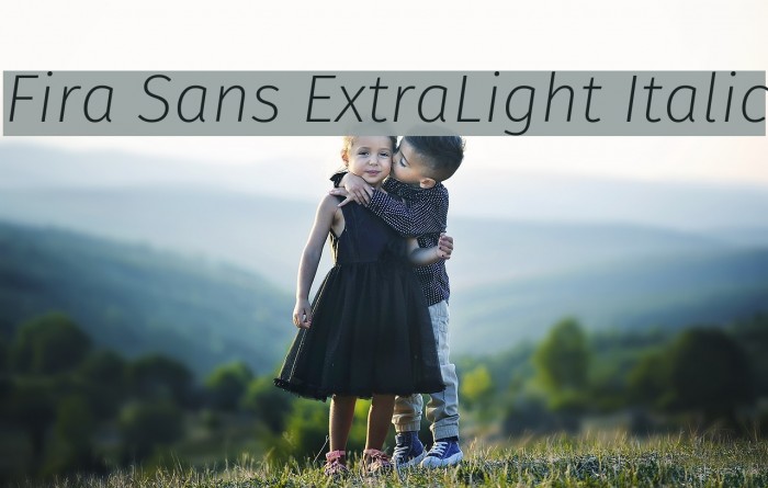 Fira Sans ExtraLight Italic Font examples