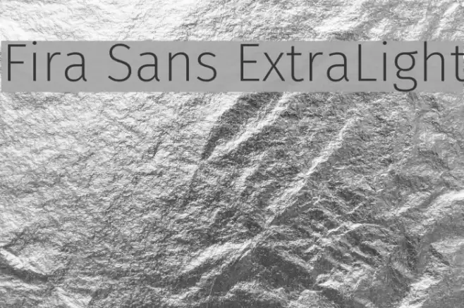 Fira Sans ExtraLight  examples