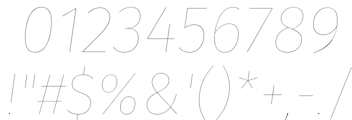 Fira Sans Four Italic Font OTHER CHARS