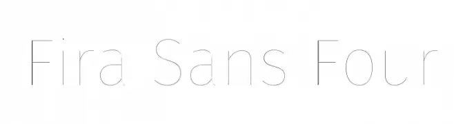 Fira Sans Four  नि: शुल्क फ़ॉन्ट्स डाउनलोड
