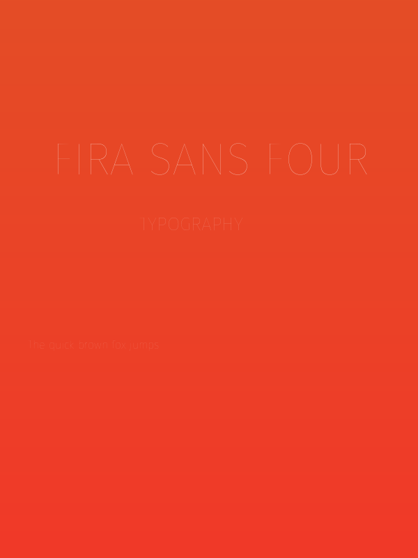 Fira Sans Four Poster