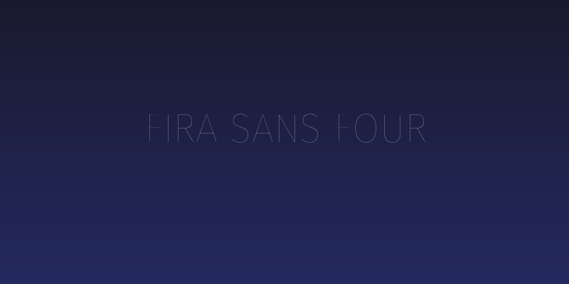 Fira Sans Four Social Header