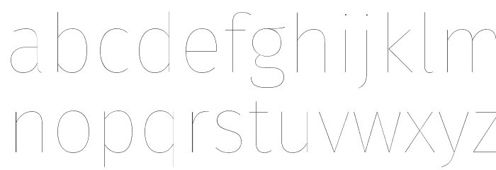 Fira Sans Four Font LOWERCASE