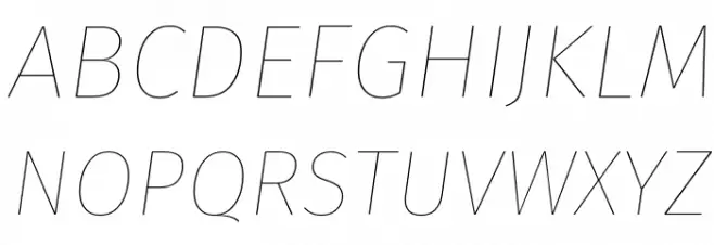 Fira Sans Hair Italic Шрифта ВЕРХНИЙ