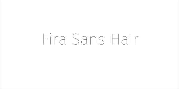 Fira Sans Hair Logo