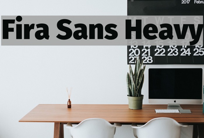 Fira Sans Heavy Font examples