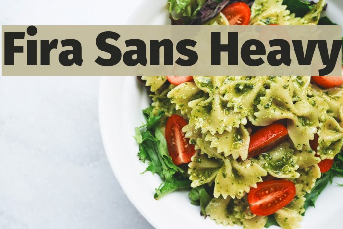Fira Sans Heavy Font examples