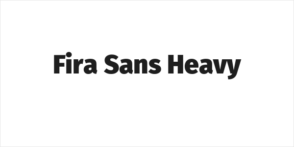 Fira Sans Heavy Logo