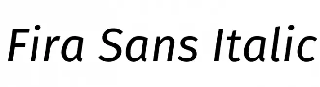 Fira Sans Italic  नि: शुल्क फ़ॉन्ट्स डाउनलोड