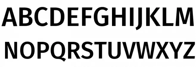 Fira Sans Medium Schriftart Groß