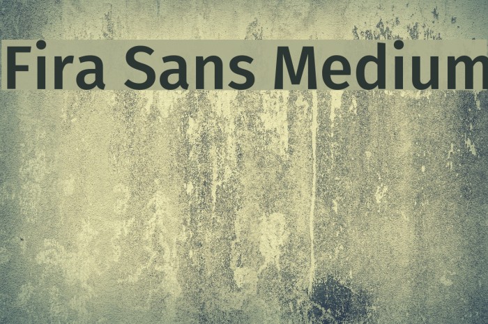 Fira Sans Medium फ़ॉन्ट examples