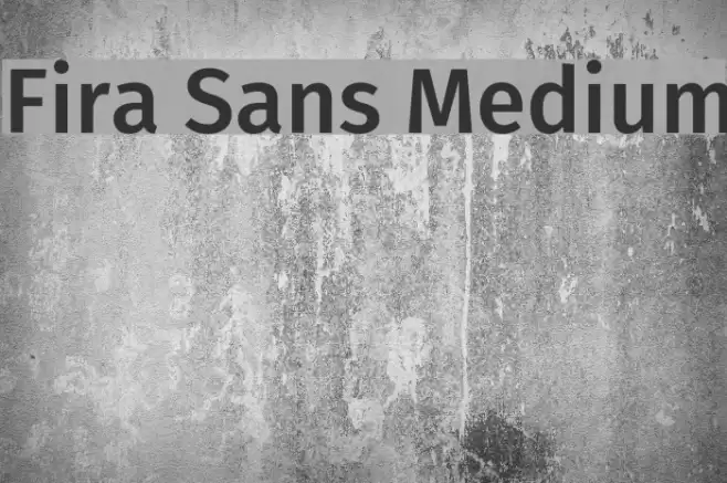 Fira Sans Medium फ़ॉन्ट examples