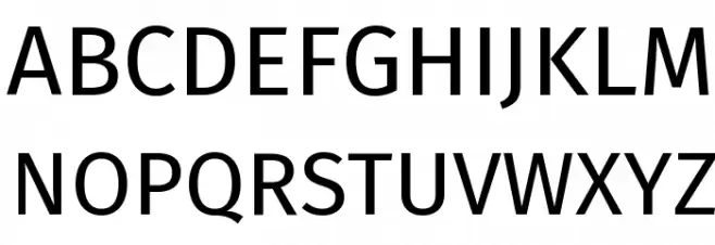 Fira Sans Regular Font UPPERCASE