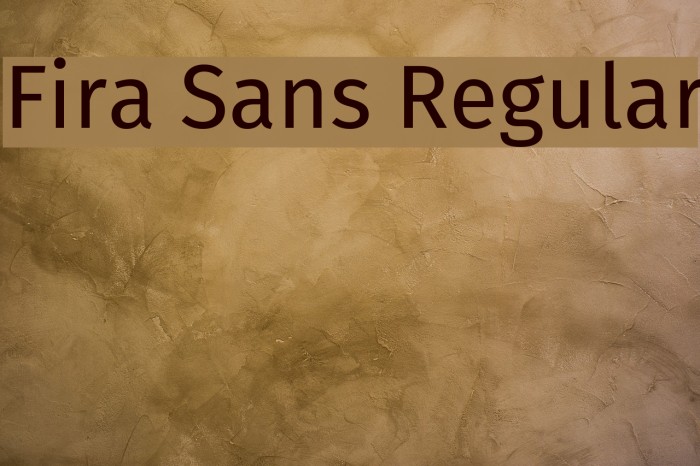 Fira Sans Regular Font examples