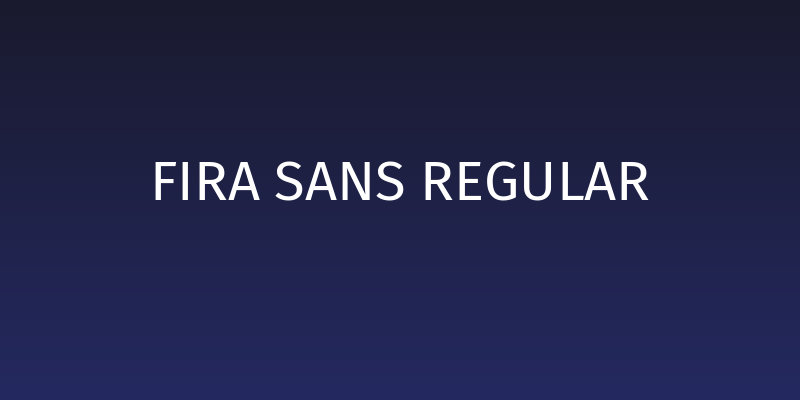 Fira Sans Regular Social Header