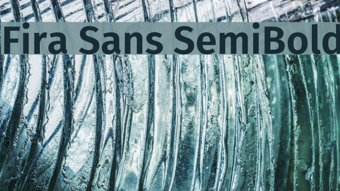 Fira Sans SemiBold Font examples
