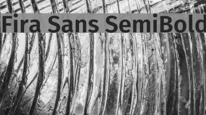Fira Sans SemiBold Font examples