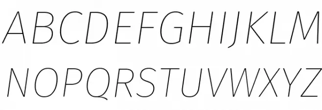 Fira Sans Thin Italic