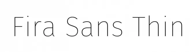 Fira Sans Thin  Fuentes Gratis Descargar