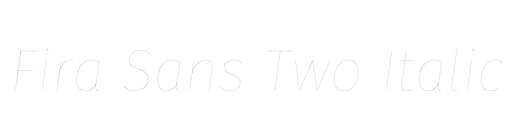 Fira Sans Two Italic  नि: शुल्क फ़ॉन्ट्स डाउनलोड