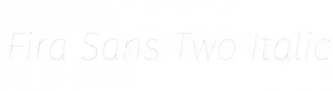 Fira Sans Two Italic  Fuentes Gratis Descargar