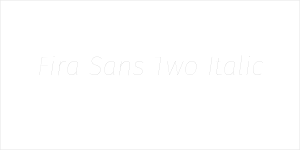 Fira Sans Two Italic Logo