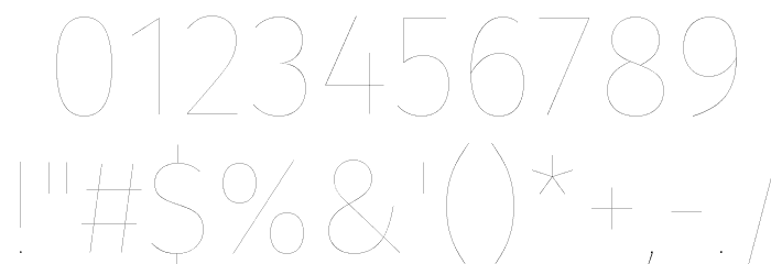 Fira Sans Two Font OTHER CHARS