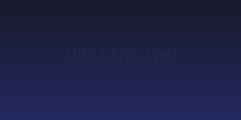 Fira Sans Two Social Header