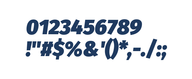 Fira Sans Ultra Italic Other Characters