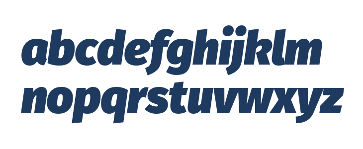 Fira Sans Ultra Italic Lowercase