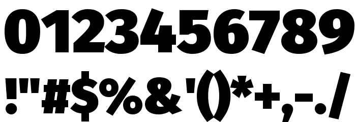 Fira Sans Ultra Font OTHER CHARS