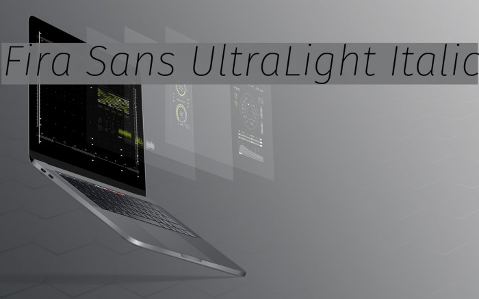 Fira Sans UltraLight Italic Example 3