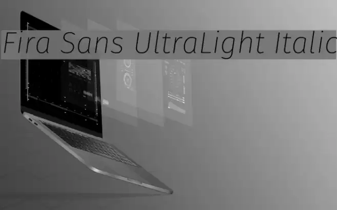 Fira Sans UltraLight Italic Font examples